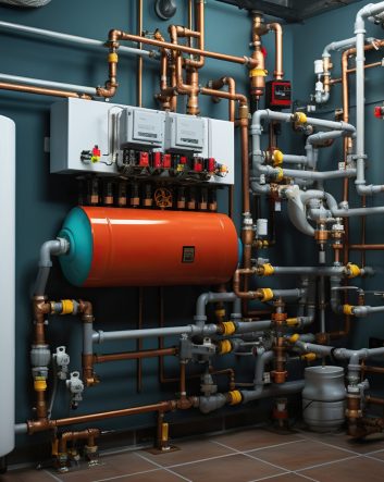 Boiler System in Basement, Efficient Heating System Below Ground